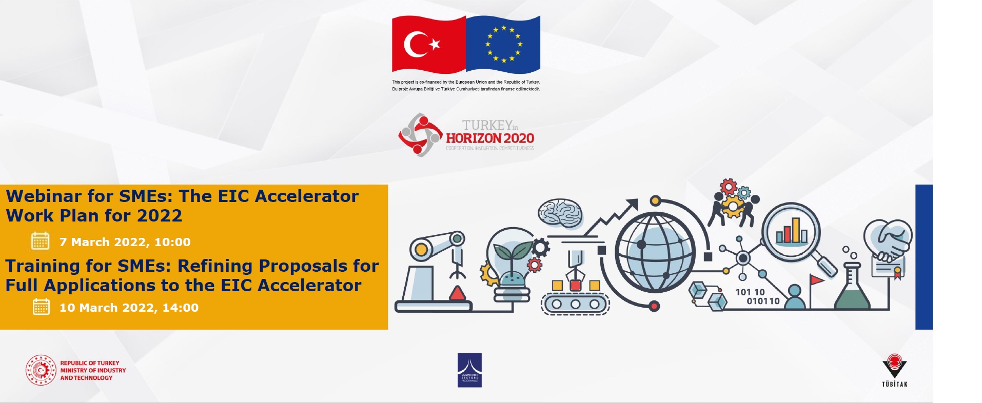EIC Hızlandırıcı Çevrimiçi Etkinlikleri - 7 ve 10 Mart 2022