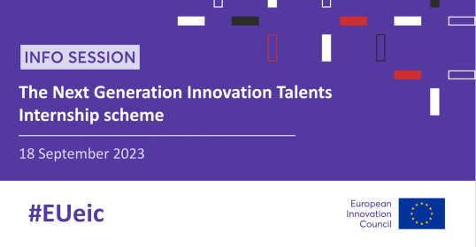 An online information day will be held on September 18 within the scope of "Next Generation Innovation Talents (HORIZON-EIC-2023-TALENTS-01)" by the European Commission.