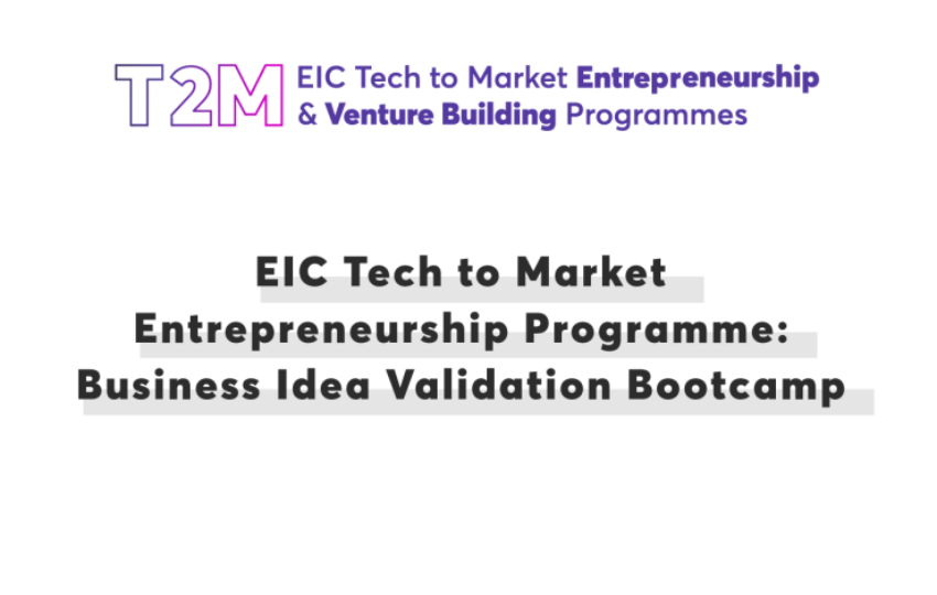 EIC Tech2Market Bootcamp