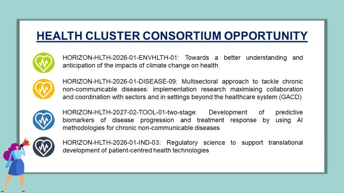 Ufuk Avrupa Sağlık Kümesi 2026-2027 Yılı Çağrıları Ortak Arama Duyurusu