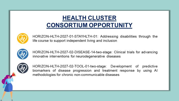 Ufuk Avrupa Sağlık Kümesi 2027 Çağrıları Ortak Arama Duyurusu