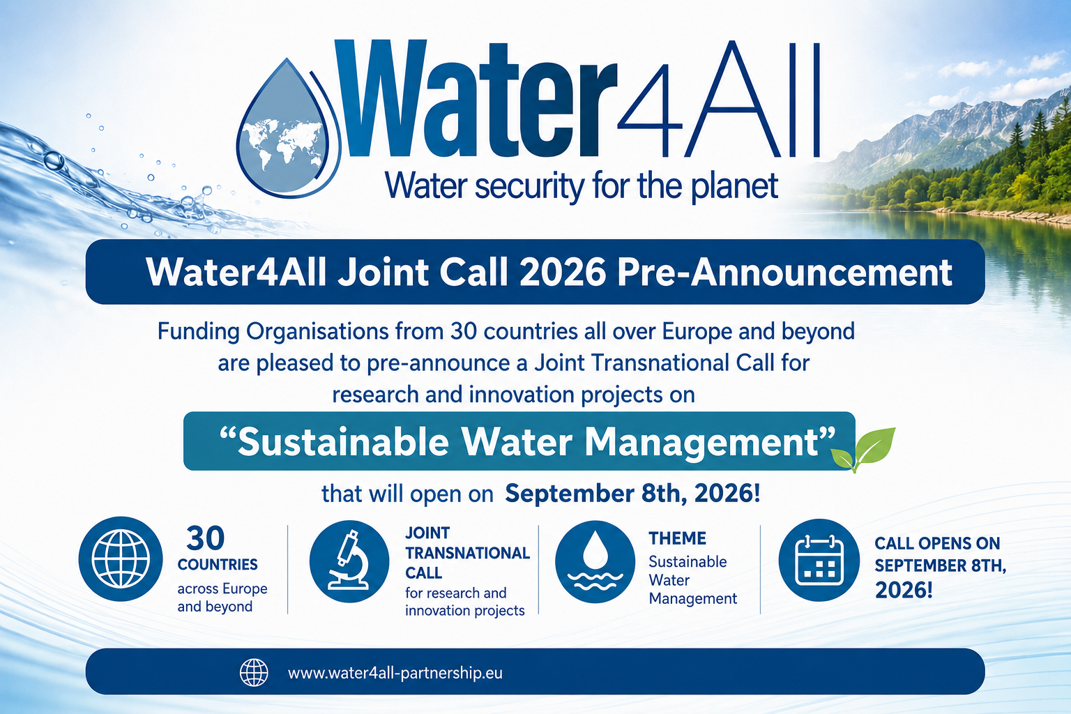water4all 2026 call