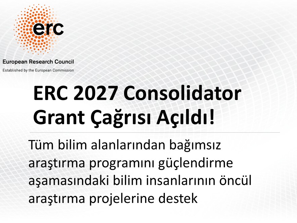 ERC 2027 CoG Çağrısı