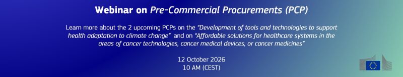 Ufuk Avrupa Sağlık Kümesi ve Kanser Misyonu PCP Çağrılarına Yönelik Bilgilendirme Webinarı